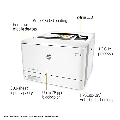 HP Laserjet Pro M452dn Color Printer, (CF389A) (Renewed)