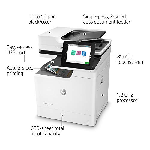 HP Color Laserjet Enterprise MFP M681dh Duplex Printer (J8A10A)