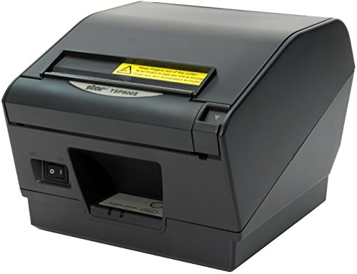 Star Micronics Ultra High Speed TSP847IIL Ethernet (LAN) Thermal Receipt Printer with Auto-Cutter/Tear Bar - Gray