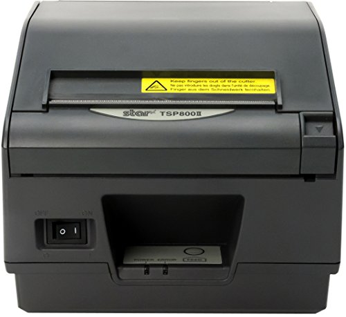 Star Micronics Ultra High Speed TSP847IIL Ethernet (LAN) Thermal Receipt Printer with Auto-Cutter/Tear Bar - Gray