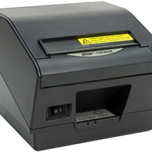 Star Micronics Ultra High Speed TSP847IIL Ethernet (LAN) Thermal Receipt Printer with Auto-Cutter/Tear Bar - Gray