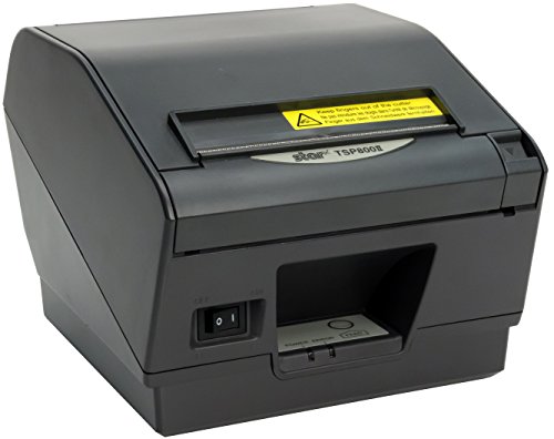 Star Micronics Ultra High Speed TSP847IIL Ethernet (LAN) Thermal Receipt Printer with Auto-Cutter/Tear Bar - Gray