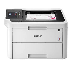 brother hl-l3270c compact wireless digital color laser printer with nfc for home office – print only – 2.7″ color touchscreen, auto duplex printing, speed up to 25 ppm, 250 sheet