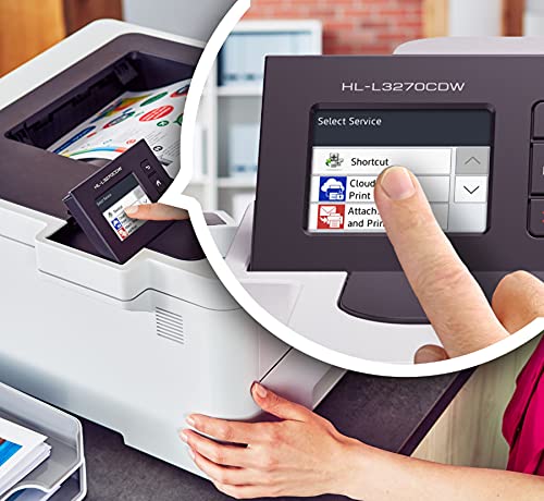 Brother HL-L3270C Compact Wireless Digital Color Laser Printer with NFC for Home Office - Print Only - 2.7" Color Touchscreen, Auto Duplex Printing, Speed Up to 25 ppm, 250 Sheet