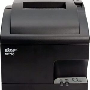 Star Micronics SP742ME Monochrome Wired Impact Kitchen Receipt Printer - Ethernet Connectivity - Compatible with Square and Clover, Auto Cutter, Internal Power Supply