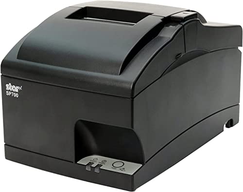 Star Micronics SP742ME Monochrome Wired Impact Kitchen Receipt Printer - Ethernet Connectivity - Compatible with Square and Clover, Auto Cutter, Internal Power Supply