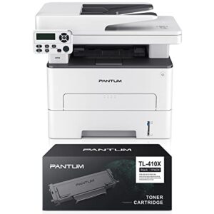 pantum m7102dw lasdr printer scanner copier 3 in 1, wireless and auto duplex printing, with 1 pack tl-410x 6000 pages yield toner cartridge