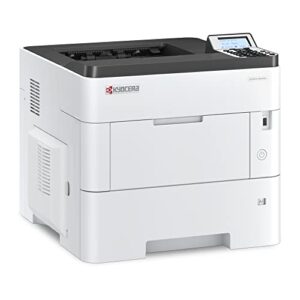 Kyocera ECOSYS PA6000x Monochrome Laser Printer, 62 ppm, 600 x 600 dpi and Up to Fine 1200 dpi, 600 Sheet Tray, 100 Sheet MPT, Duplex, 5 Line LCD w/Hard Key Panel, Gigabit Ethernet, USB, 512 MB