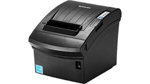 bixolon srp-350plusiiicosg thermal printer with power supply and usb cable, serial/usb/ethernet, black, small