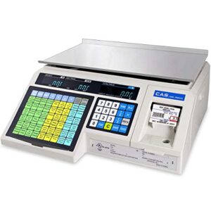 cas lp-1000n label printing scale legal for trade , 30 x 0.01 lb with a free 1 case cas lst-8020 upc w/ingredients label, 58 x 60 mm