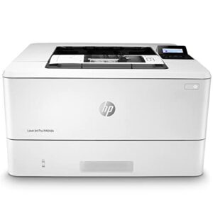 hp laserjet pro m404dn wired monochrome laser printer with built-in ethernet, white – print only – 2-line lcd, 40 ppm, 1200 x 1200 dpi, auto 2-sided printing, 8.5 x 14