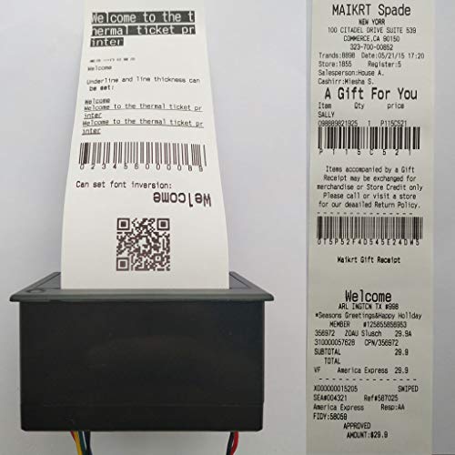 Maikrt Embedded 58MM Thermal Receipt Printer Mini Printing Module Support USB and TTL Serial Port ESC/POS Commands