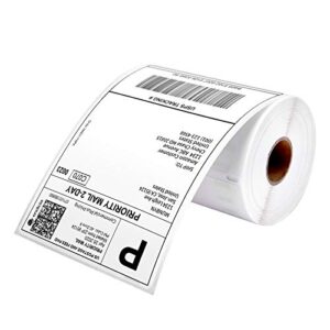 MUNBYN P130 Shipping Label Printer, 4"x6" Direct Thermal Shipping Label Compatible with DYMO LabelWriter 4XL 1744907,1755120, 220 Labels/Roll