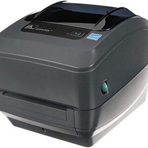 ZEBRA GX420t Thermal Transfer Desktop Printer Print Width of 4 in USB Serial and Parallel Port Connectivity GX42-102510-000