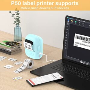 MARKLIFE Label Maker Machine with 2 Tapes Barcode Label Printer - Mini Portable Bluetooth Thermal Labeler for Address Clothing Jewelry Retail Barcode Small Business Home Office Compatible Phones &PC