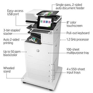 HP Color LaserJet Enterprise Flow MFP M681z | Streamline complicated workflows | Fast scan speeds | Built-in OCR software (J8A13A)