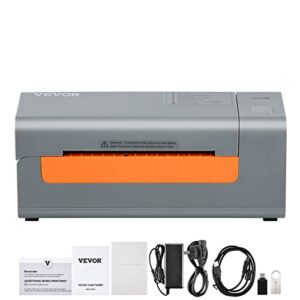 VEVOR Thermal Label Printer, 4x6 Label Printer, Shipping Label Printer with Automatic Label Recognition, Support Windows/MacOS/Linux/Chromebook, Compatible with USPS, Amazon, Ebay, Etsy, UPS etc