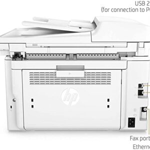 HP Laserjet Pro MFP M227fdw All-in-One Wireless Laser Printer, Print Scan Copy Fax, Auto 2-Sided Printing, 1200 x 1200 dpi, 30 ppm, Compatible with Alexa, Bundle with JAWFOAL Printer Cable