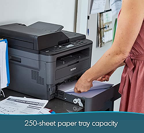 Brother DCP L25 50DWB All-in-One Wireless Monochrome Laser Printer, Print Scan Copy, Automatic Duplex Printing, 128MB Memory, 2400 x 600 dpi, 36 ppm, 250-Sheet, 50-Sheet ADF, Durlyfish