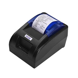 Bisofice 58mm Portable Thermal Receipt Printer 58mm Ticket Printer with BT and USB Interface High Speed Clear Ticket Printing Compatible with ESC/POS Command Set