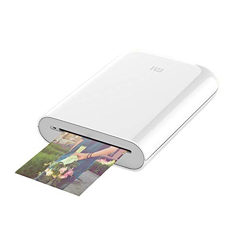 Xiaomi HD Wireless Bluetooth Portable Pocket Instant Printer Full Color Prints Compatible iOS & Android Devices(White)