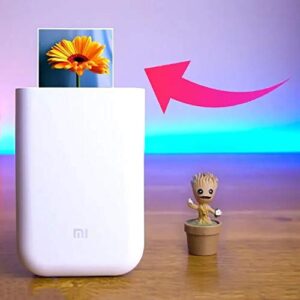 Xiaomi HD Wireless Bluetooth Portable Pocket Instant Printer Full Color Prints Compatible iOS & Android Devices(White)