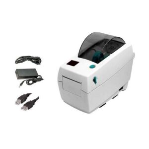 zebra lp2824 plus barcode label printer, direct thermal, usb interface, 2 inch, with power supply