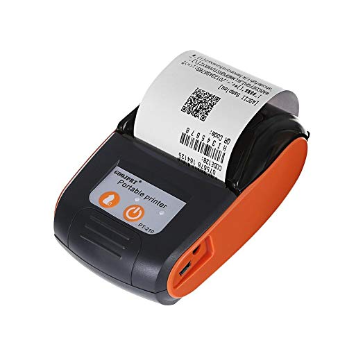 Bluetooth Receipt Printer, 58mm Portable Mobile Thermal Printer Ticket Label Receipt Printer, 1500mAh Rechargeable Mini USB Printer Set(Size:with Thermal Paper)