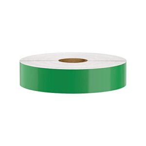 premium vinyl label tape for duralabel, labeltac, vnm signmaker, safetypro, viscom and others, green, 1″ x 150′