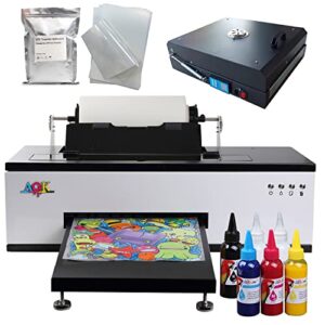 new a3 dtf t-shirts l1800 printer machine printer w/roller feeder for fabrics, leather, toys, swimwear, handicrafts, t shirt, pillow, diy print (dtf printer +oven 6x 100ml ink+100pcs pet film)