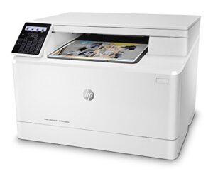 hp color laserjet pro m180nw all-in-one wireless color laser printer, mobile printing & built-in ethernet, works with alexa (t6b74a)