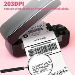 Phomemo Shipping Label Printer, Thermal Printer for Shipping Packages, High Speed 4x6 Label Makers for Small Business, Portable Shipping Supplies Compatible with Amazon, Etsy, Ebay, Shopify, UPS, etc