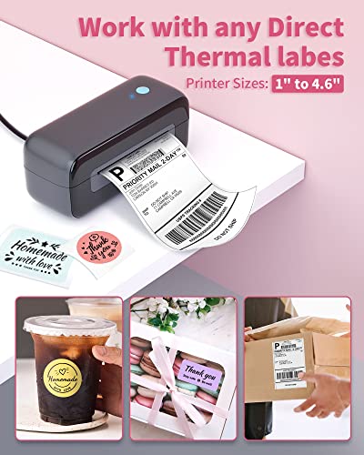 Phomemo Shipping Label Printer, Thermal Printer for Shipping Packages, High Speed 4x6 Label Makers for Small Business, Portable Shipping Supplies Compatible with Amazon, Etsy, Ebay, Shopify, UPS, etc