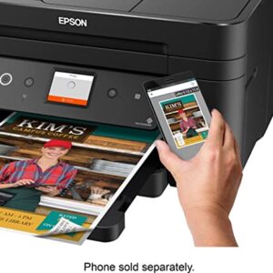 Epson Workforce WF-2860 All-in-One Wireless Color Inkjet Printer, Black - Print Scan Copy Fax - Ethernet NFC Auto 2-Sided Borderless Printing, 14 ppm, 4800 x 1200 dpi, 30-Sheet ADF, Voice Activated