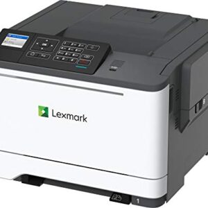 Lexmark C2535dw Color Laser Printer with Duplex Printing, Wireless Connection, and 35 ppm (42CC160), White/ Gray, Medium