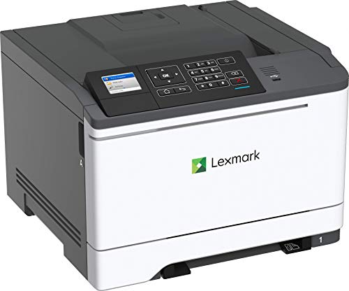 Lexmark C2535dw Color Laser Printer with Duplex Printing, Wireless Connection, and 35 ppm (42CC160), White/ Gray, Medium