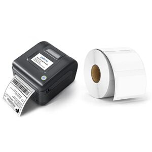 polono label printer, pl420 4×6 thermal printer, high-speed shipping label printer, commercial direct thermal printer, 2.25”x1.25” direct thermal label, self-adhesive address shipping thermal stickers