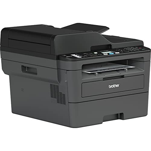 Brother MFC-L2710DW All-in-One Wireless Monochrome Laser Printer, Black - Print Copy Scan Fax - 32 ppm, 2400 x 600 dpi, 50-Sheet ADF, Auto Duplex Printing, Voice Activated, Ethernet