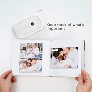 Dartwood Label Maker - Mini Portable Bluetooth Label Printer Machine for Your Home or Office (White)