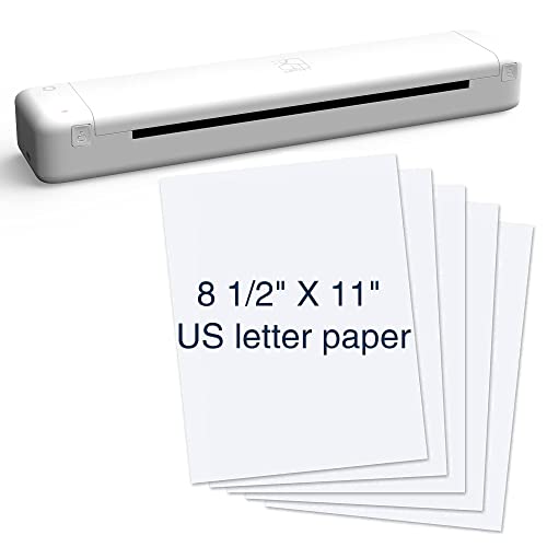 HPRT Thermal Printer MT800Q Portable Mini Printer, Wireless Printer for iPhone and Computer, The Best Small Printer Support 216mm Width A4 Paper, Home Use, Office, Travel and Mobile Printer