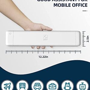 HPRT Thermal Printer MT800Q Portable Mini Printer, Wireless Printer for iPhone and Computer, The Best Small Printer Support 216mm Width A4 Paper, Home Use, Office, Travel and Mobile Printer