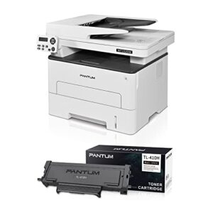 pantum m7102dw monochrome wireless all-in-one adf multifunction laser printer, auto duplex, copy＆scan(w5g63b) with tl-410h