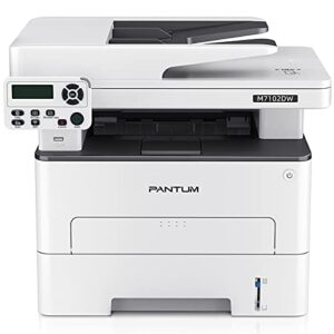 Pantum M7102DW Monochrome Wireless All-in-one ADF Multifunction Laser Printer, Auto Duplex, Copy＆Scan(W5G63B) with TL-410H