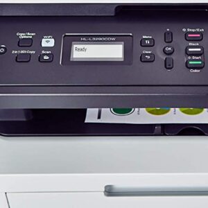 Brother HL-L3290CDW Wireless Compact Digital Color Laser All-in-One Printer, Print Scan Copy, Duplex Printing- 600 x 2400 dpi, 25ppm, 250-sheet, Works with Alexa - Bundle with JAWFOAL Printer Cable.