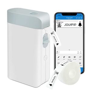jouifip bluetooth label maker with tape – portable inkless label printer for office, home, and business