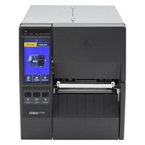 ZEBRA ZT23142-T01000FZ, ZT231 Upgraded Version of ZT230 Thermal Transfer Industrial Printer, 203 dpi Print Width 4 in Ethernet Bluetooth Serial USB, Includes: Touch Display, Tear Bar