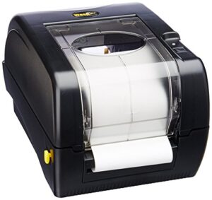 wasp wpl305 monochrome direct thermal label printer with reflective media sensor, 5 in/s print speed, 203 dpi print resolution, 4.25″ print width, 110/220v ac