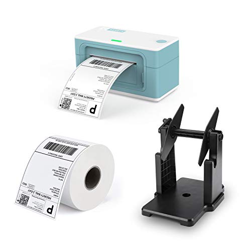 MUNBYN Thermal Direct Shipping Label, External Rolls Label Holder, Label Printer, 150mm/s USB Thermal Shipping Label Printer for Shipping Packages