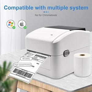 Thermal Barcode Shipping Label Printer Support Amazon Ebay PayPal Etsy Shopify Shipstation Stamps.com Ups USPS FedEx DHL Support Windows Mac, Roll & Fanfold Thermal Direct Label 4x6 inch Micmi