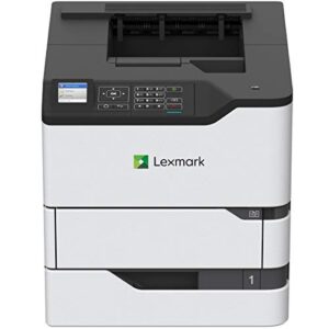 lexmark ms820 ms821dn laser printer – monochrome – 1200 x 1200 dpi print – plain paper print – desktop – 55 ppm mono print – a6, oficio, envelope no. 7 3/4, envelope no. 9, b5 (jis), a4, legal, a5, le